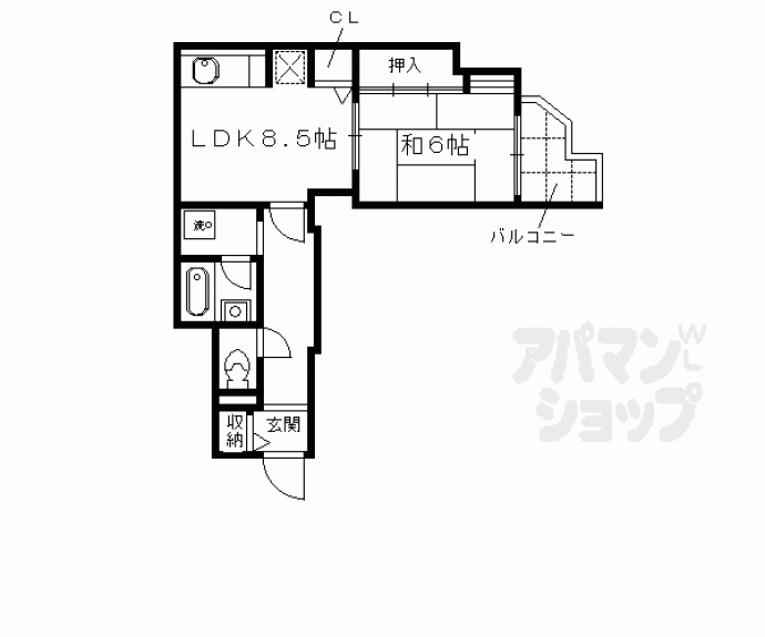 【コスモＳＴ河原町】間取