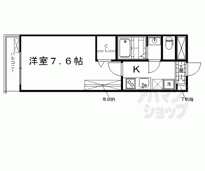 【フラッティ西大路花屋町】間取