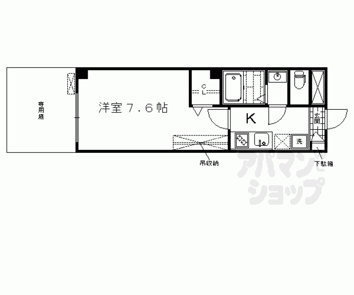 【フラッティ西大路花屋町】間取