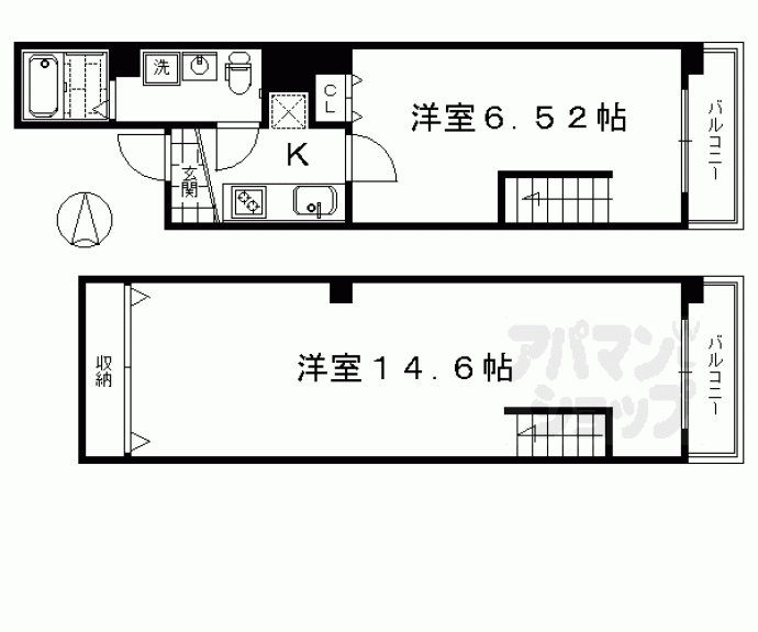 【ブリエ五条大宮】間取