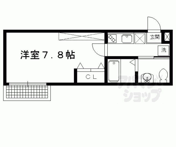 【フラッティ新大宮】間取