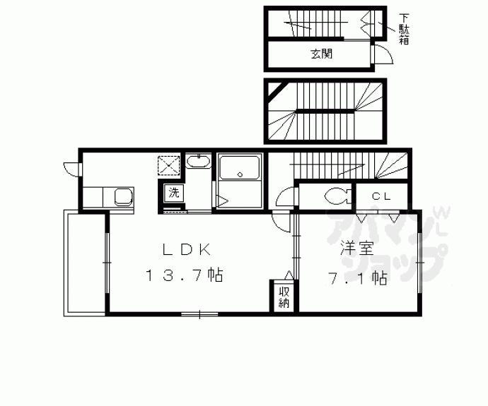 【ソレイユ松ヶ崎】間取