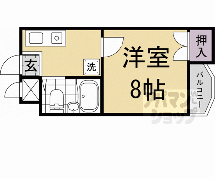 【ピュアー紙屋川】間取