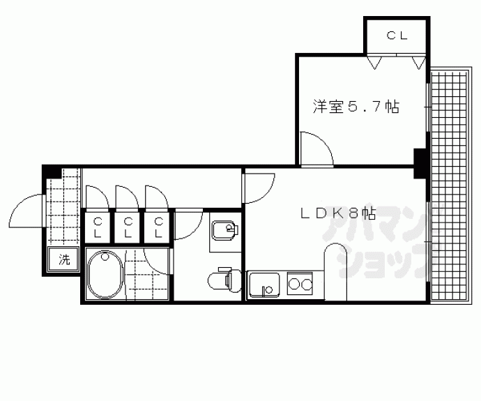 【サンシティ御所西】間取