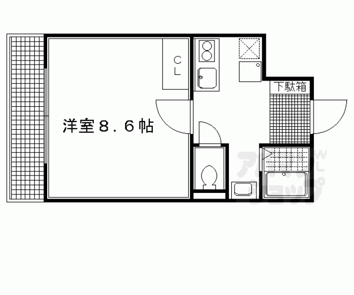 【フラッツ室町】間取