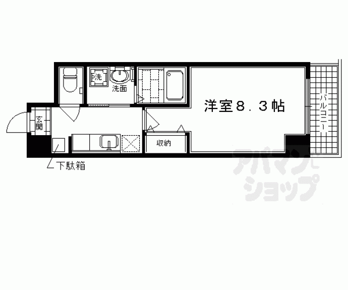 【プレゼンス堀川】間取