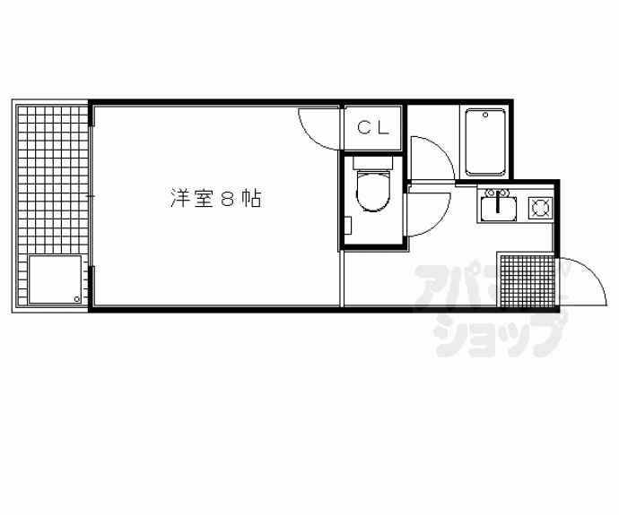 【アパルトマン御所西】間取