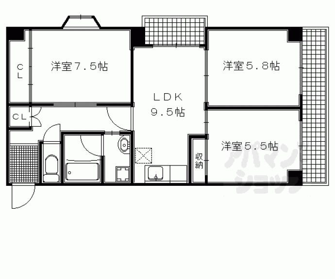 【ファーストコート今出川北】間取