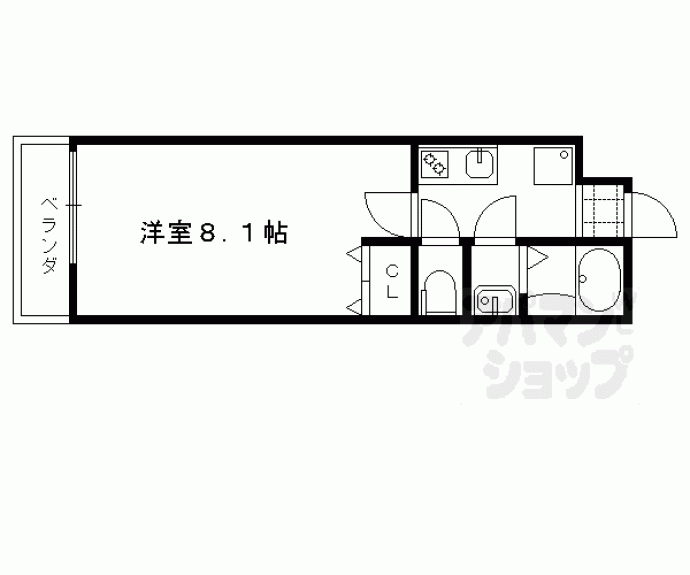 【フラッティ大徳寺南】間取