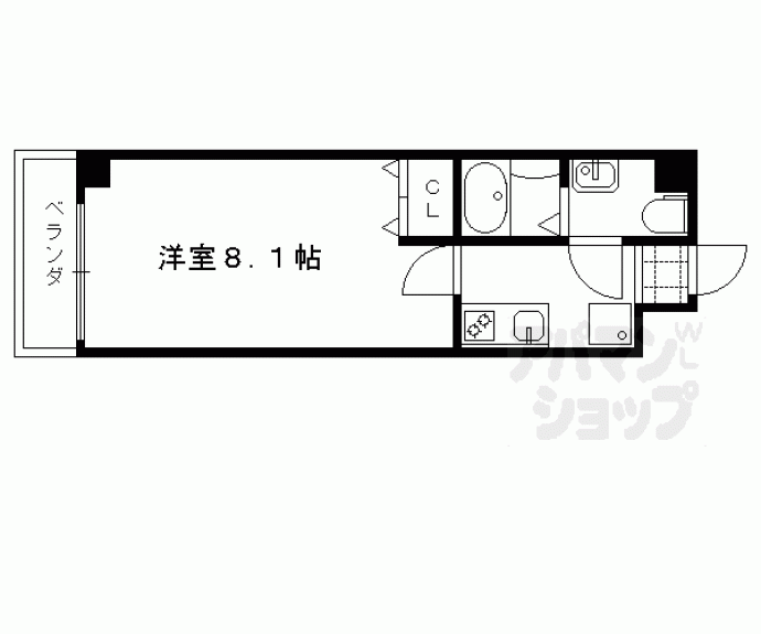 【フラッティ大徳寺南】間取