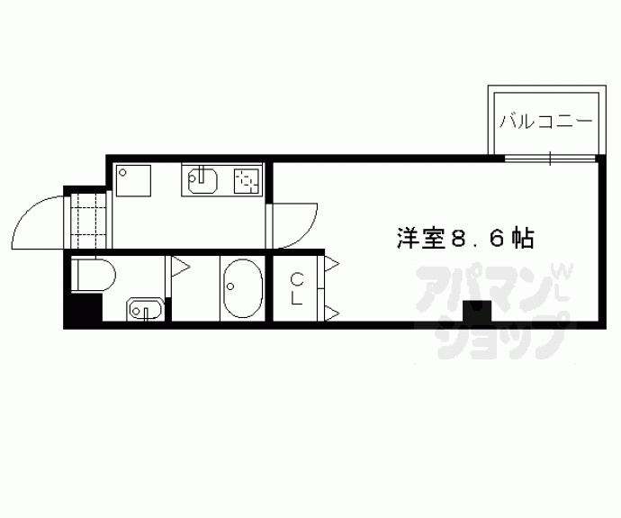 【フラッティ大徳寺南】間取