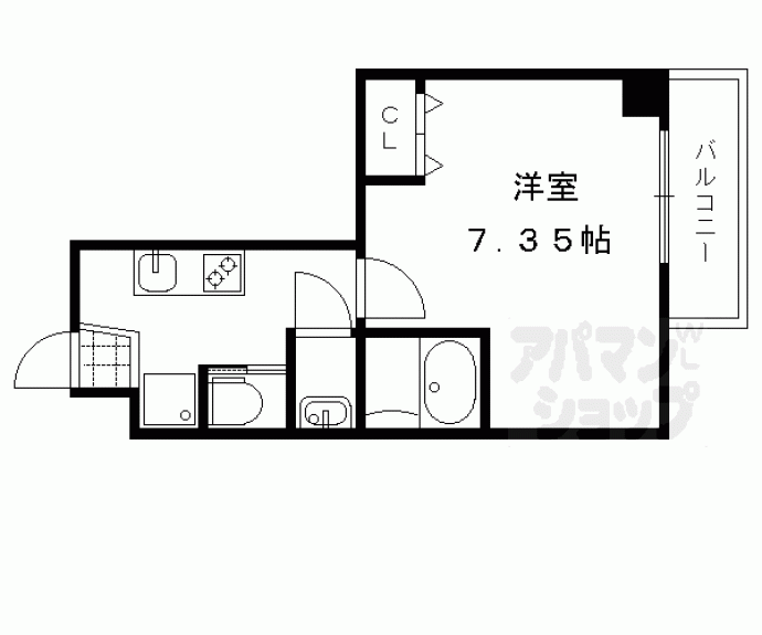 【フラッティ大徳寺南】間取