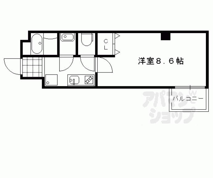 【フラッティ大徳寺南】間取