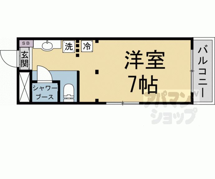 【Ｂｅｓｐｏｋｅ　Ａｐａｒｔｍｅｎｔｓ　ＫＹＯＴＯ　ＴＡＩＳＨＯＧＵＮ】間取