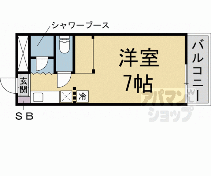 【Ｂｅｓｐｏｋｅ　Ａｐａｒｔｍｅｎｔｓ　ＫＹＯＴＯ　ＴＡＩＳＨＯＧＵＮ】間取