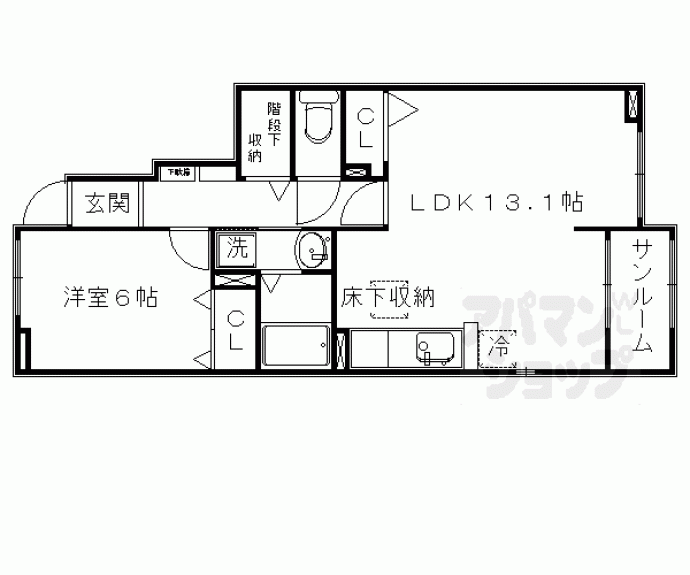 【ラルーチェ北山】間取