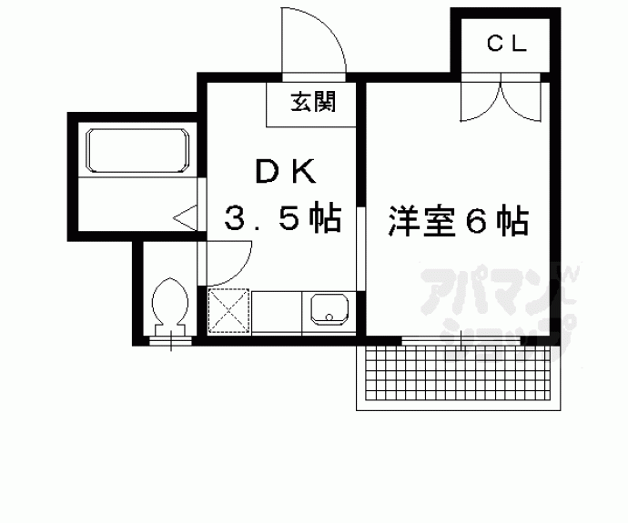 【ルアナ北大路下鴨】間取