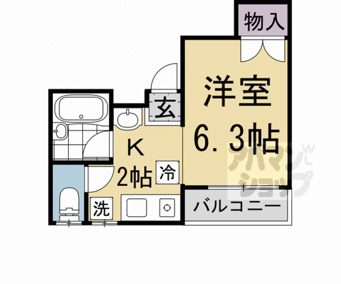 【ルアナ北大路下鴨】間取