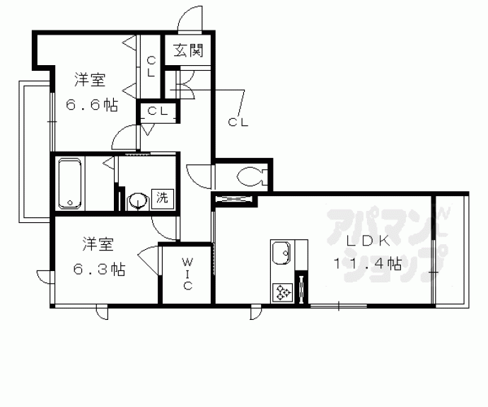 【スプリング山城】間取