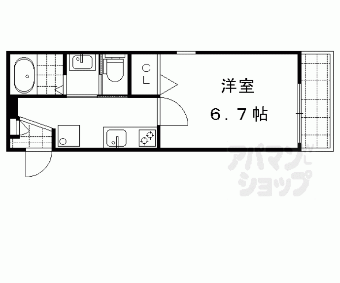 【リヴェール松ヶ崎】間取