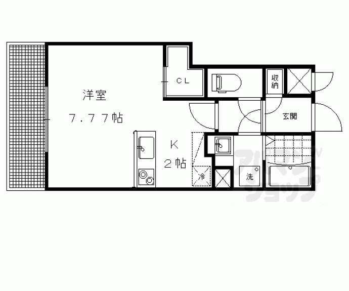 【ＰＩＮＥ館Ⅵ鞠小路】間取