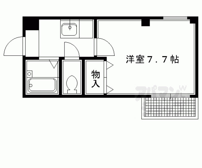 【ラフィーネ一乗寺】間取