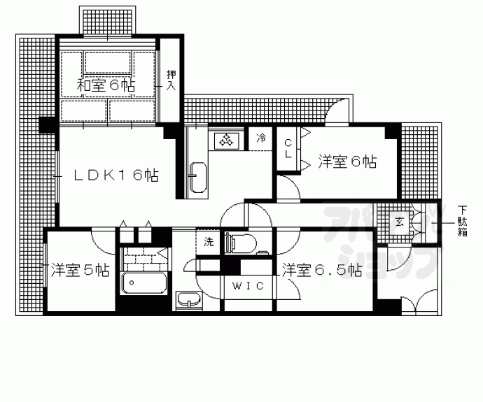 【プレサンス京都一乗寺】間取