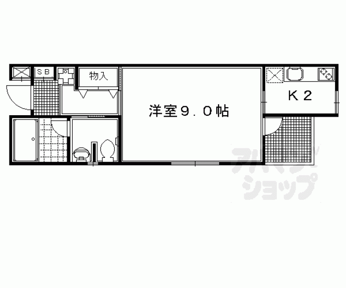 【カーサ神宮丸太町】間取