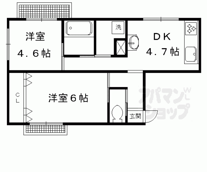 【トランセンド下鴨】間取