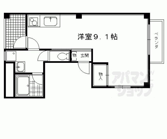 【出町柳ビル】間取