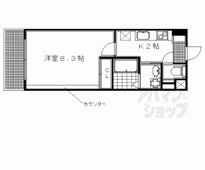 【プラネシア京阪出町柳】間取