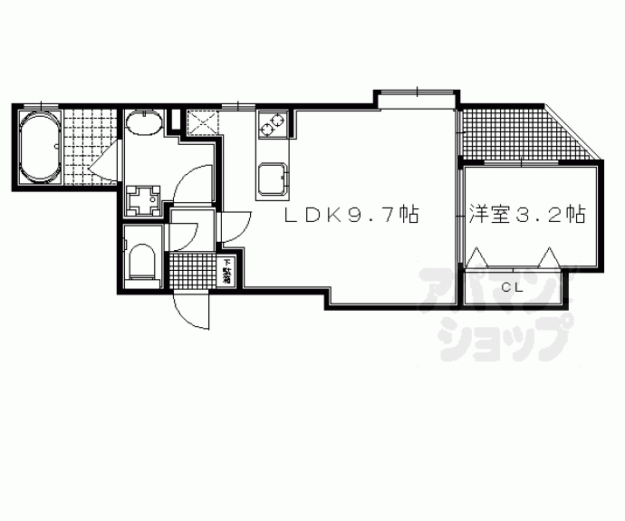 【ブランネージュ銀閣寺道】間取