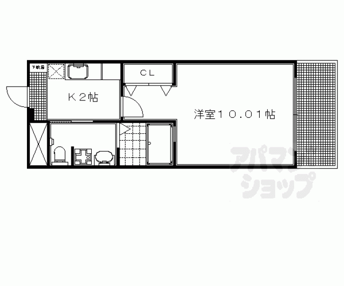 【ヴィヴィ御蔭北白川】間取