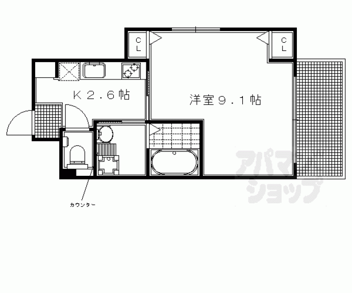 【グリーンヒル冷泉通】間取