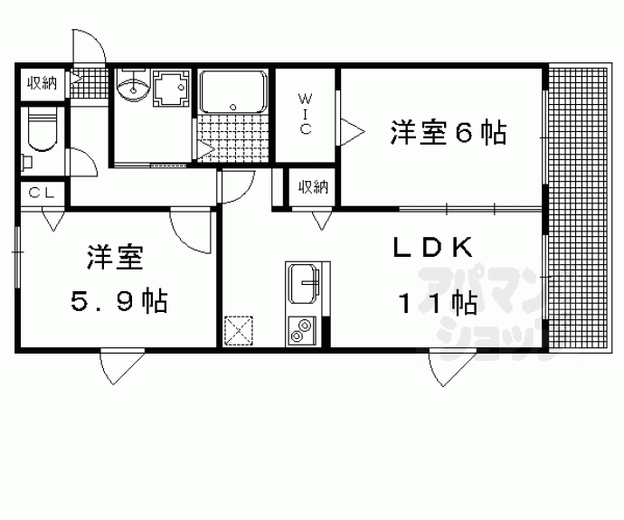 【ロサージュ】間取