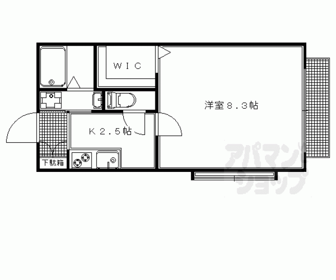 【岩倉中在地町ハイツ】間取