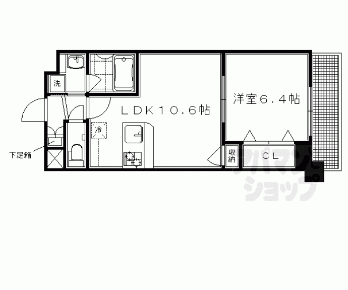 【リュエル東丸太町】間取