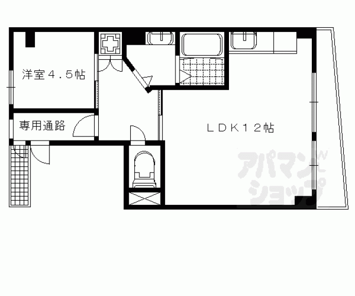 【銀閣寺道マンション】間取