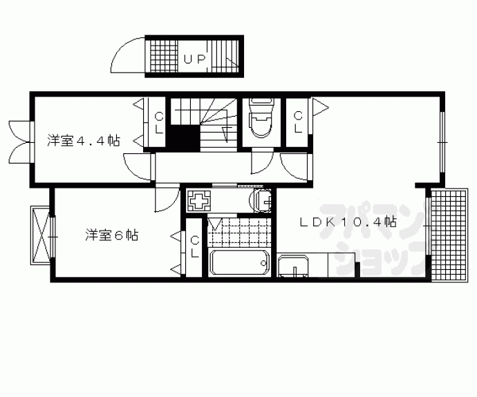 【めぞん北山】間取