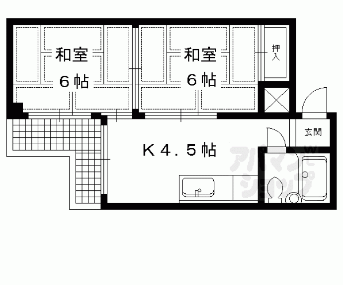 【もとしろマンション】間取