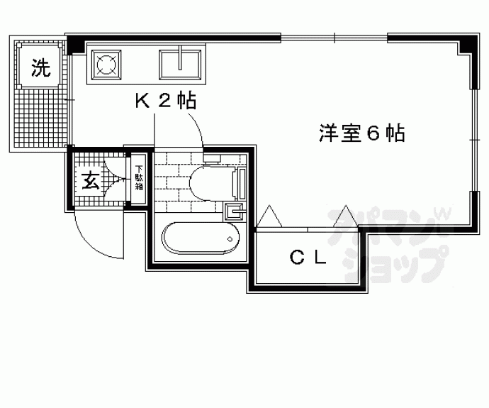 【ハイジイホフ北白川】間取