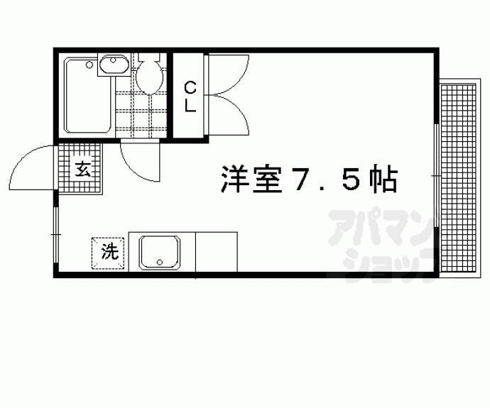 【キャンパス北白川】間取