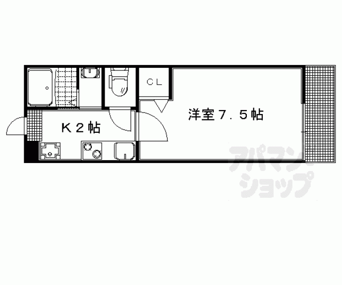 【アークリード京大北】間取