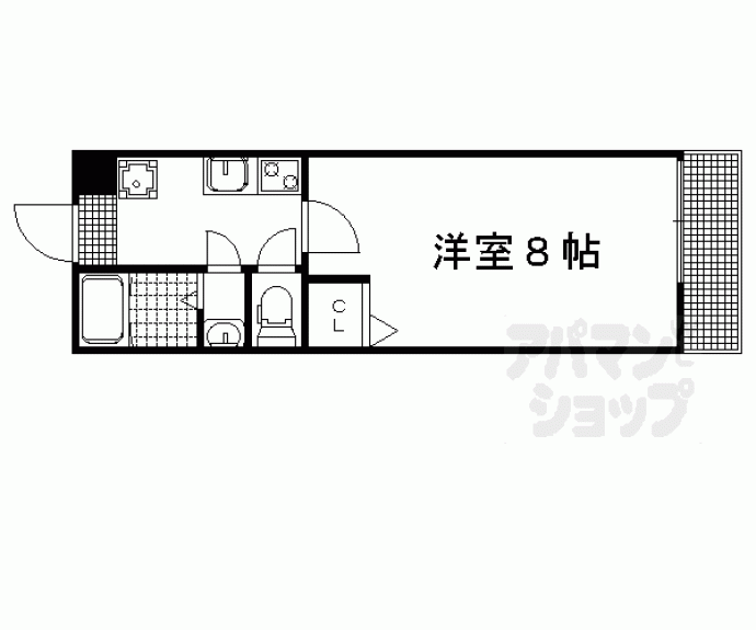 【アールグランツ東大路】間取