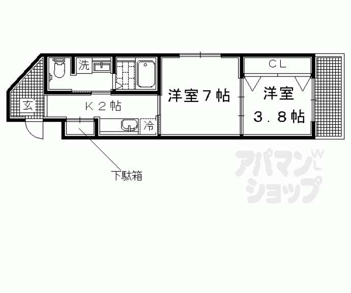 【ヴィヴィ茶山】間取