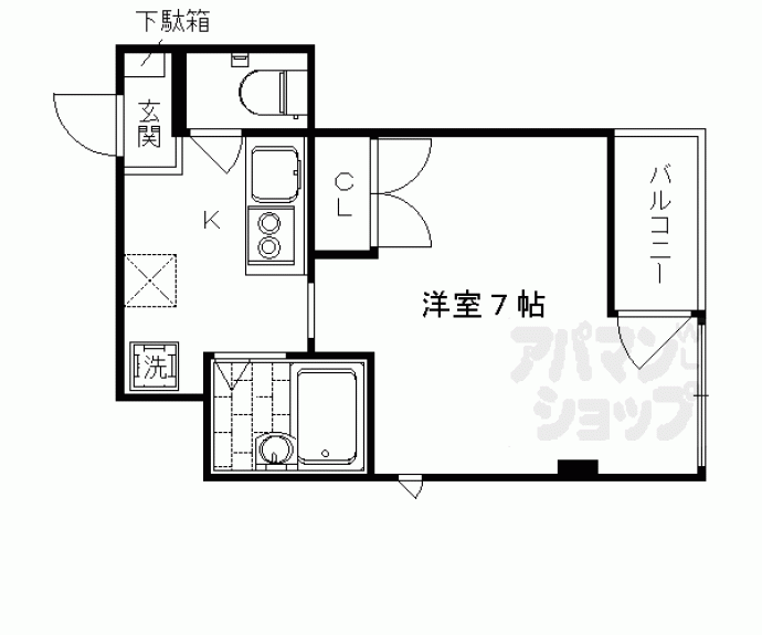 【Ｃａｐｉｔａｌ　Ｖｉｌｌａ丸太町】間取