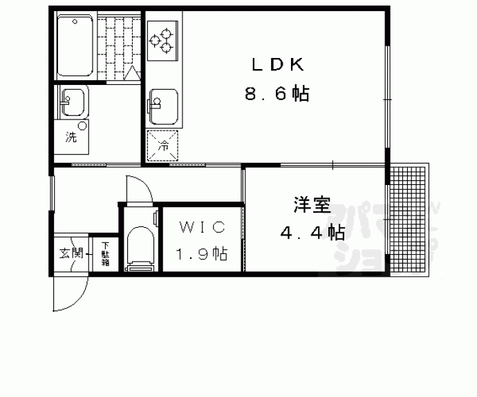 【ウイングハウス】間取