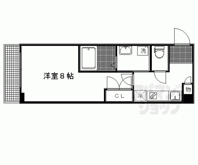 【モンシャンブル室町】間取