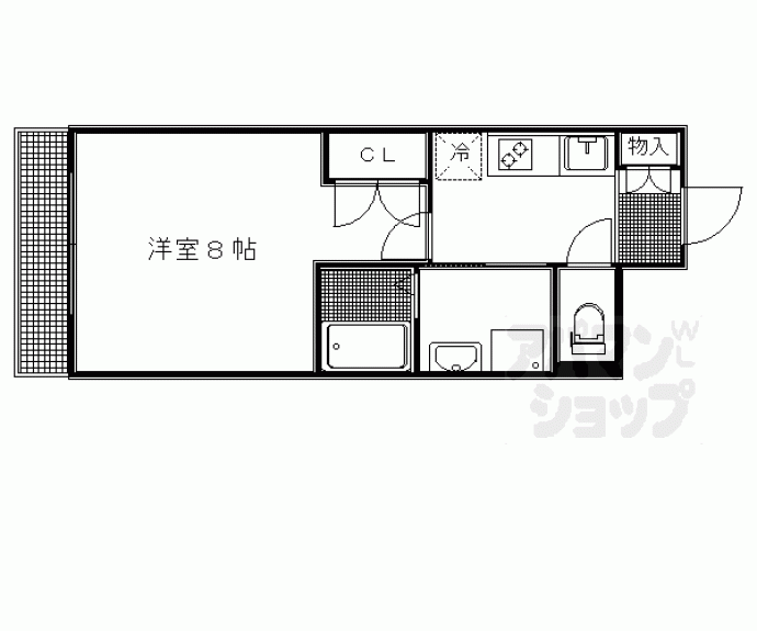 【モンシャンブル室町】間取