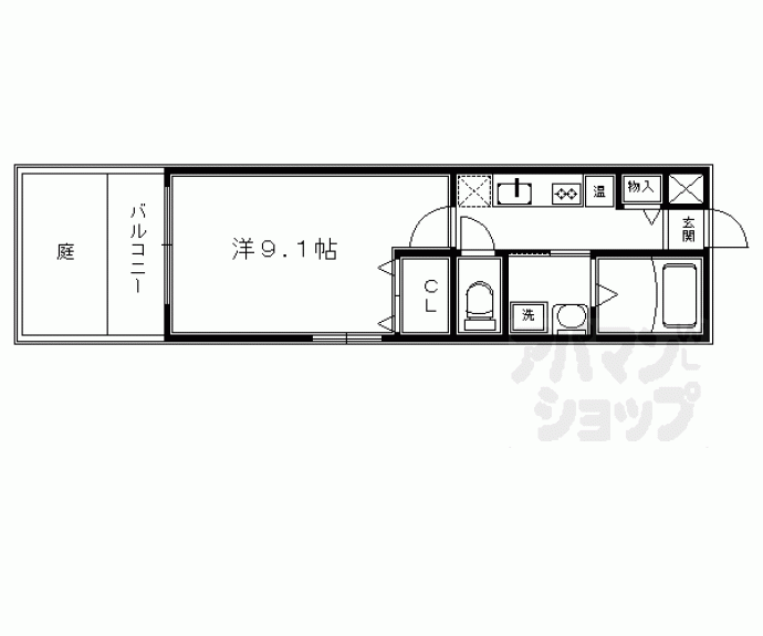 【御所西室町サンハイツ】間取